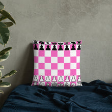 Load image into Gallery viewer, Chess Board Pillow - Pink
