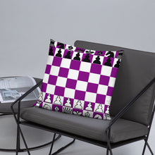 Load image into Gallery viewer, Chess Board Pillow - Purple
