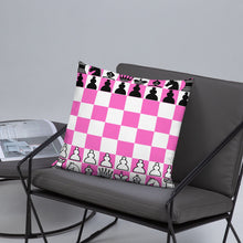 Load image into Gallery viewer, Chess Board Pillow - Pink
