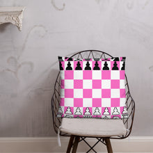 Load image into Gallery viewer, Chess Board Pillow - Pink
