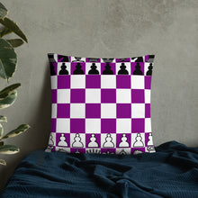 Load image into Gallery viewer, Chess Board Pillow - Purple
